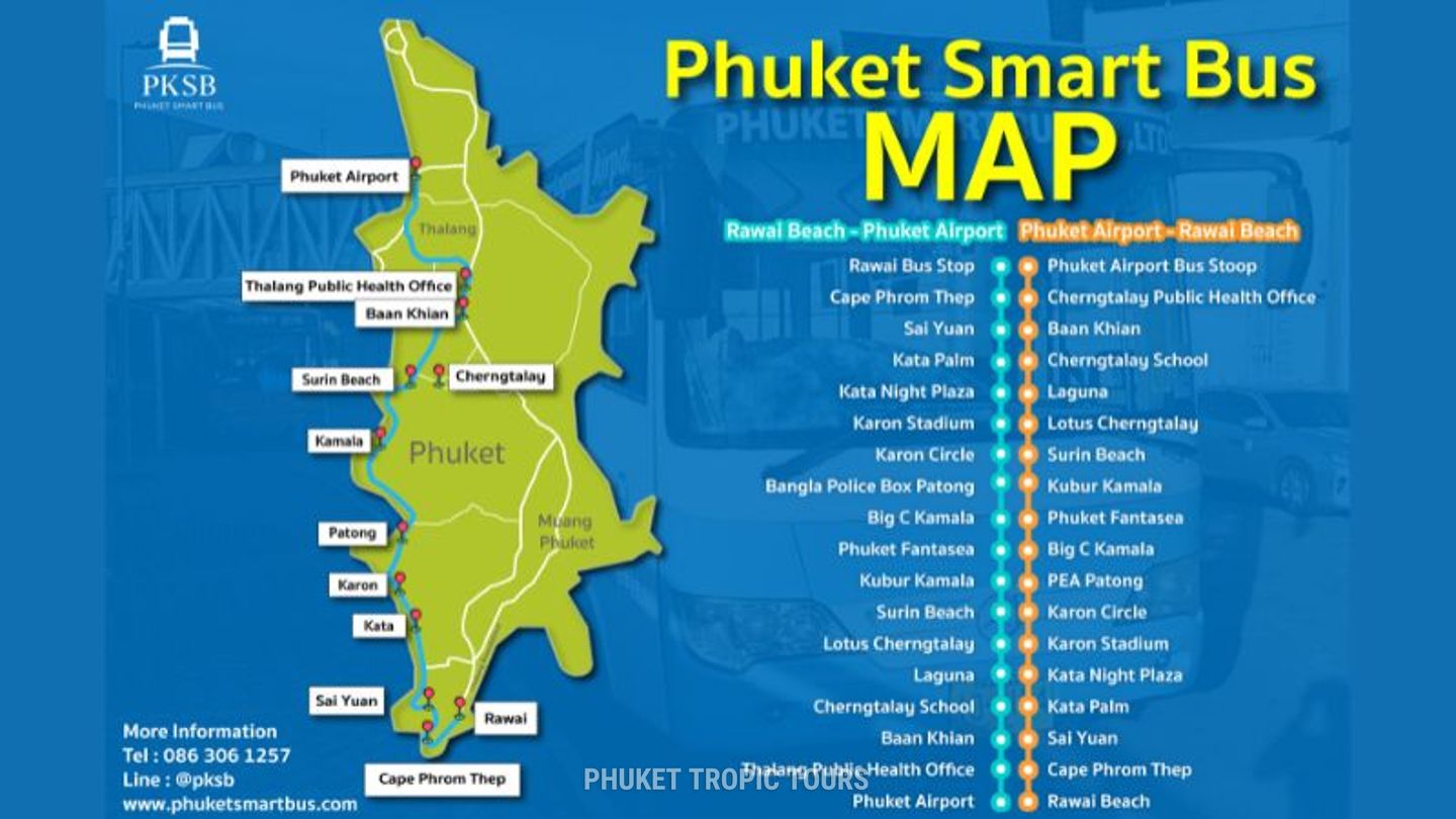 Smart Bus in Phuket: Prices, Timetables, Routes in 2026 🚌 - photo 2 Smart Bus Phuket Route