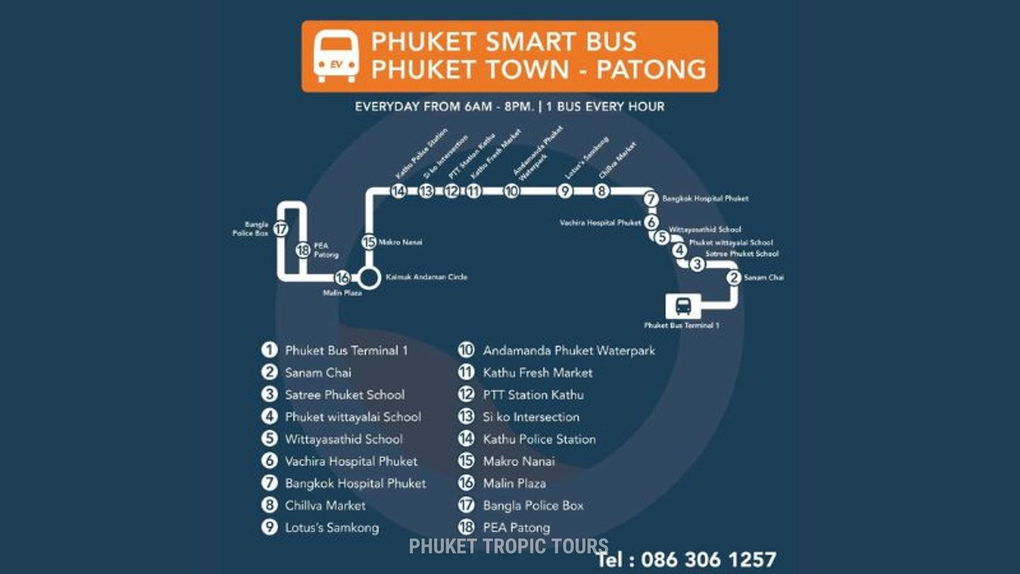 Smart Bus in Phuket: Prices, Timetables, Routes in 2026 🚌 - photo 3 Smart Bus Phuket Route 2