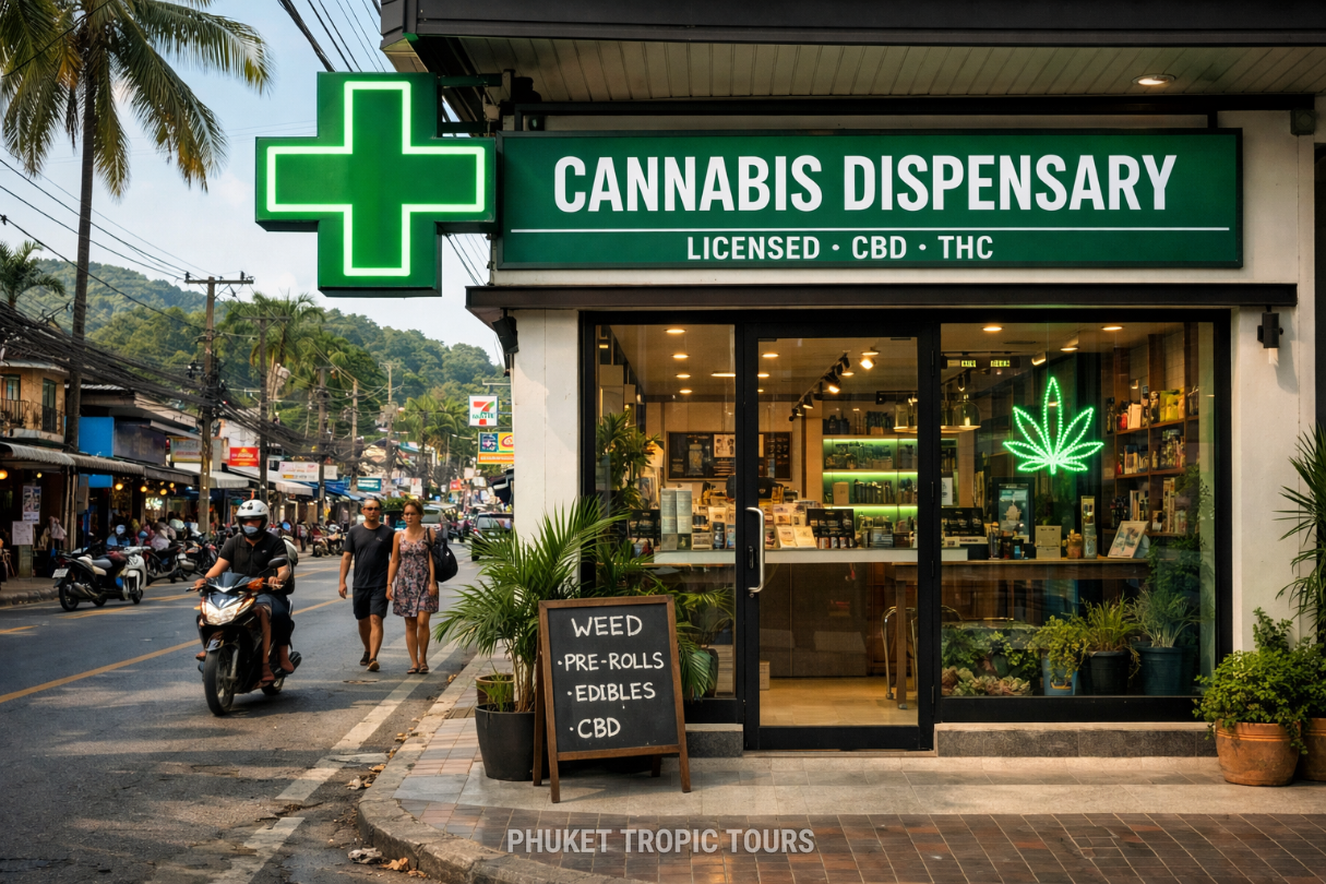 Licensed cannabis dispensary in Phuket, Thailand
