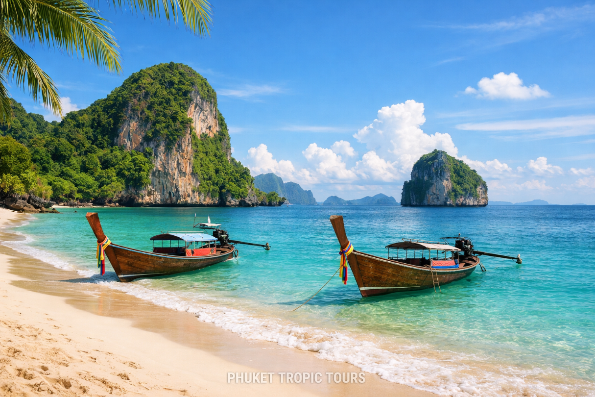 Phuket beach with turquoise water, a highlight in the Bali vs Phuket beach comparison