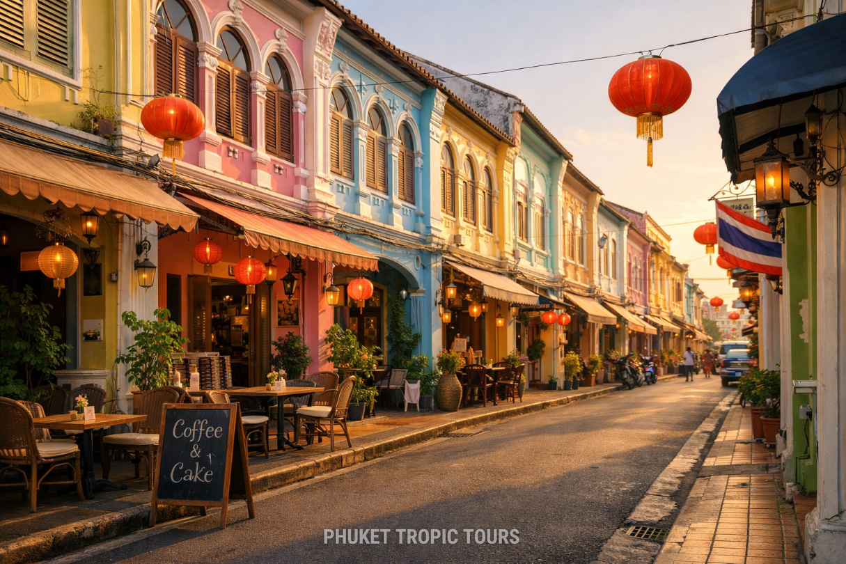 Colourful Sino-Portuguese streets of Old Phuket Town