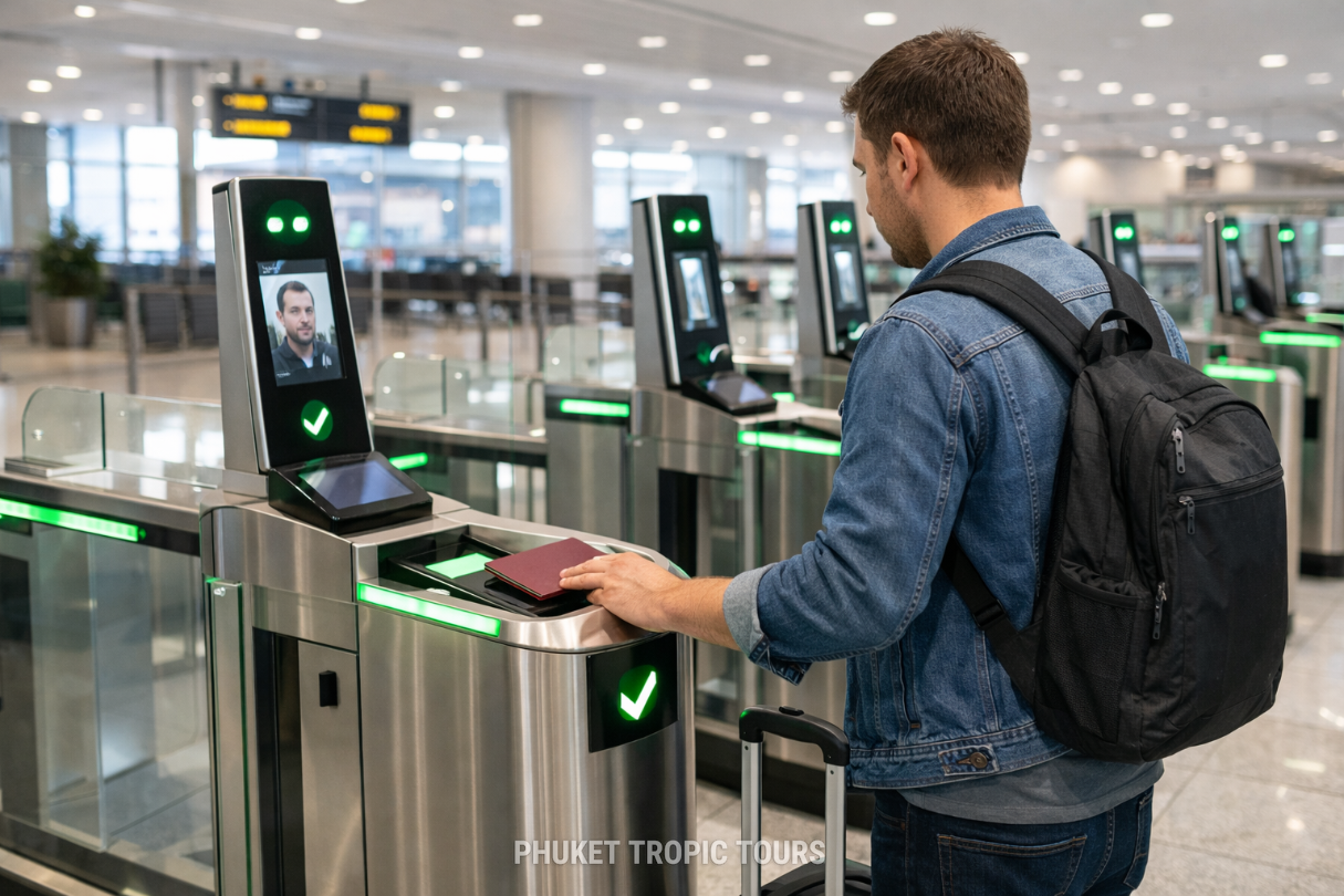 Automated passport gates at Phuket airport speeding up immigration