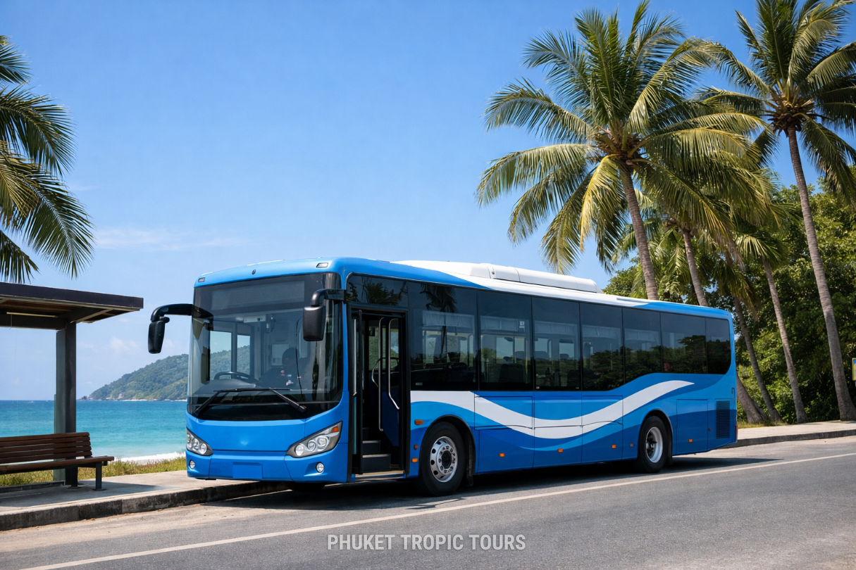 Smart Bus in Phuket as a cheaper alternative to a tuk-tuk
