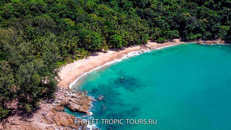 Banana Beach in February from Above