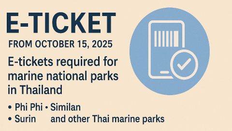 E-tickets for Thai Marine Parks