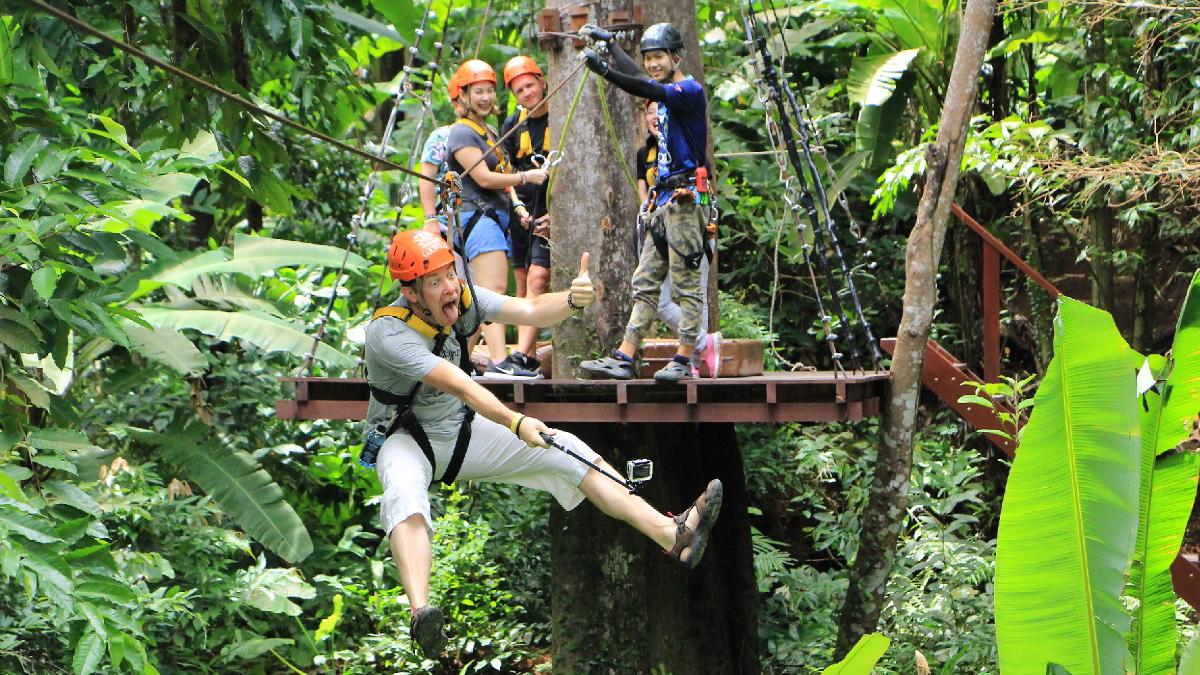 Flying Hanuman Phuket ☀ The Best Zipline Activity in Phuket | Video ...